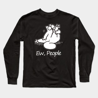 Ew People Simons Cat Retro Classic Style Long Sleeve T-Shirt